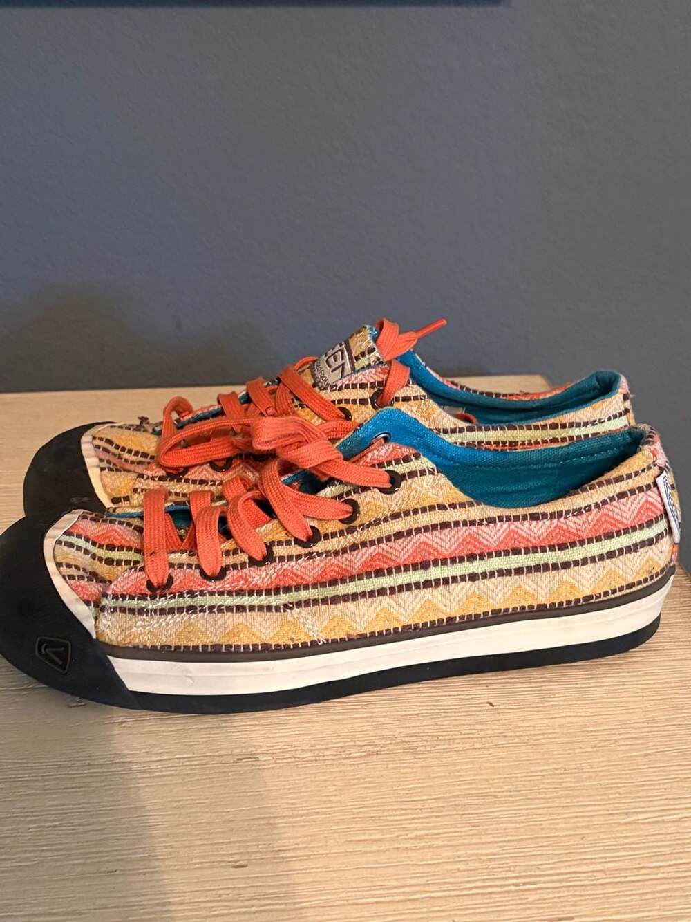 KEEN Coronado Canvas Sneaker in Multi-Color Kilim Pattern - Picture 2 of 7